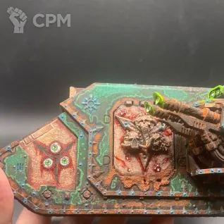 Описание картинки Death Guard Land Raider от Dark_Demogorgon по цене 8 000руб | Свободный Рынок Миниатюр - СРМ