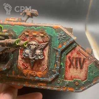 Описание картинки Death Guard Land Raider от Dark_Demogorgon по цене 8 000руб | Свободный Рынок Миниатюр - СРМ