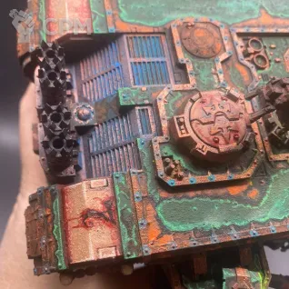 Описание картинки Death Guard Land Raider от Dark_Demogorgon по цене 8 000руб | Свободный Рынок Миниатюр - СРМ