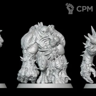 Описание картинки Nurgle Chaos Spawns от Лаборатория хаоса по цене 950руб | Свободный Рынок Миниатюр - СРМ