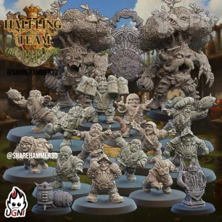 Описание картинки Halfing team от Destr по цене 2 600руб | Свободный Рынок Миниатюр - СРМ