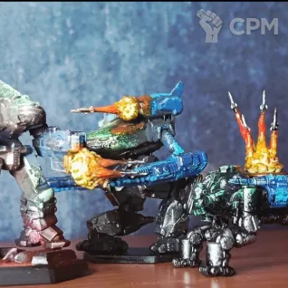 Описание картинки Миньки Battletech с покрасом от Кира по цене 2 000руб | Свободный Рынок Миниатюр - СРМ