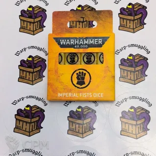 Описание картинки Imperial fists dice от Warp-Smuggling по цене 3 500руб | Свободный Рынок Миниатюр - СРМ