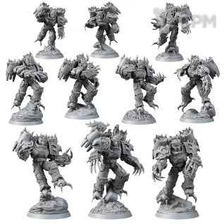 Описание картинки Chaos space marines nigth lords RAPTORS от Destr по цене 2 500руб | Свободный Рынок Миниатюр - СРМ