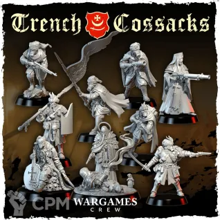 Описание картинки Окопные Казаки / Trench Cossacks от Taho_Dog по цене 450руб | Свободный Рынок Миниатюр - СРМ