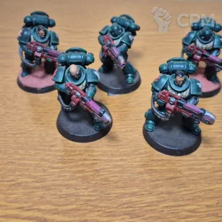 Описание картинки Space Marines Hellblaster Squad от kirito по цене 2 300руб | Свободный Рынок Миниатюр - СРМ