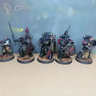 Описание картинки Black Templars squad от @Avdohaprint по цене 2 000руб | Свободный Рынок Миниатюр - СРМ