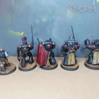 Описание картинки Black Templars squad от @Avdohaprint по цене 2 000руб | Свободный Рынок Миниатюр - СРМ