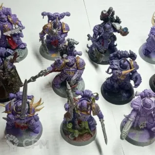 Описание картинки Plague marines 14 + icon bearer от Sigvald по цене 1 600руб | Свободный Рынок Миниатюр - СРМ
