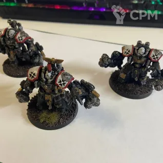 Описание картинки Centurion Assault Squad Black Templars от Drygplova по цене 3 200руб | Свободный Рынок Миниатюр - СРМ
