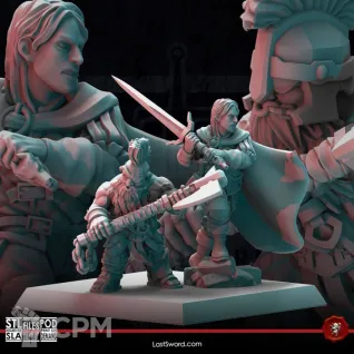 Описание картинки Gotrek and Felix от Daniilfedyakov по цене 320руб | Свободный Рынок Миниатюр - СРМ