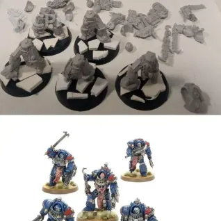 Описание картинки Night Lords Contekar Terminator с подставками от Xero по цене 1 000руб | Свободный Рынок Миниатюр - СРМ