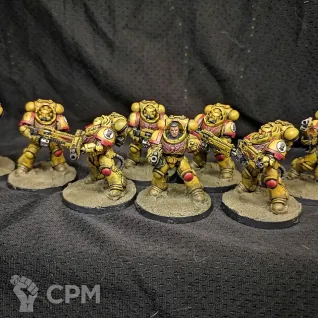 Описание картинки Squad Heavy Intercessors Imperial Fists от 3D and painting по цене 3 500руб | Свободный Рынок Миниатюр - СРМ