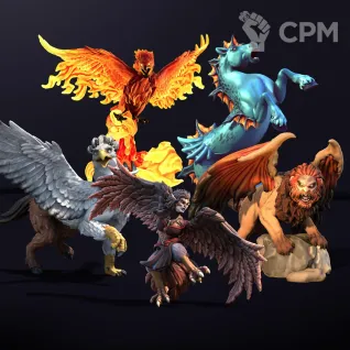 Описание картинки starter set for dnd mythicalmonsters ver.2 32mm от R.E.print по цене 299руб | Свободный Рынок Миниатюр - СРМ