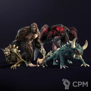 Описание картинки starter set for dnd curiouscryptids 32mm от R.E.print по цене 299руб | Свободный Рынок Миниатюр - СРМ