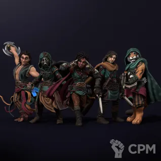 Описание картинки starter set for dnd Assassinsguild 32mm от R.E.print по цене 299руб | Свободный Рынок Миниатюр - СРМ