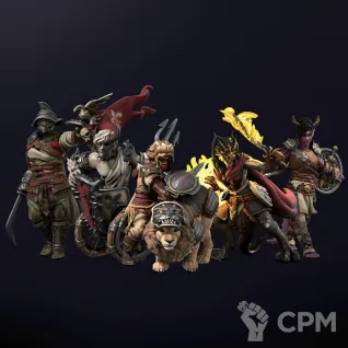 Описание картинки starter set for dnd Arenachampions 32mm от R.E.print по цене 299руб | Свободный Рынок Миниатюр - СРМ