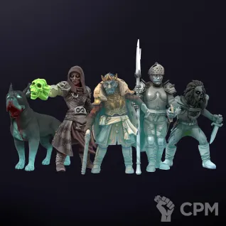 Описание картинки starter set for dnd cursedcastle 32mm от R.E.print по цене 299руб | Свободный Рынок Миниатюр - СРМ