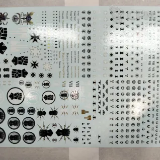 Описание картинки Imperial Fists декали от ops по цене 1 380руб | Свободный Рынок Миниатюр - СРМ