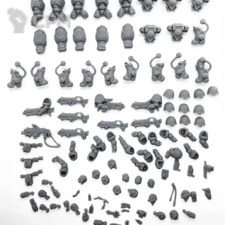 Описание картинки Heavy Intercessor Squad (Scan) от VtorushinAdditiveTec по цене 750руб | Свободный Рынок Миниатюр - СРМ