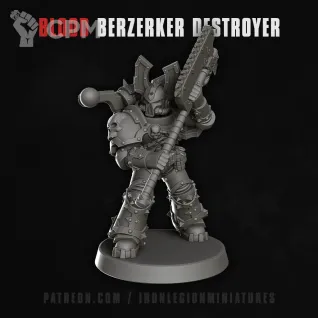 Описание картинки Blood Berzerkers Destroyer от @Avdohaprint по цене 500руб | Свободный Рынок Миниатюр - СРМ