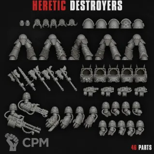 Описание картинки Terminators of Chaos от @Avdohaprint по цене 1 400руб | Свободный Рынок Миниатюр - СРМ