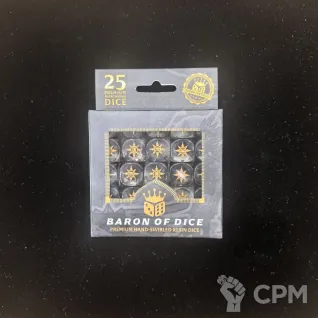 Описание картинки Набор кубов Baron Of Dice Chaos Demon - Translucent (Round Corner, x25 Dice) от Akella по цене 5 500руб | Свободный Рынок Миниатюр - СРМ