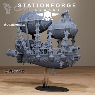 Описание картинки Arkanaut Frigate / Grundstok Gunhauler от MrMetalHorror по цене 2 000руб | Свободный Рынок Миниатюр - СРМ
