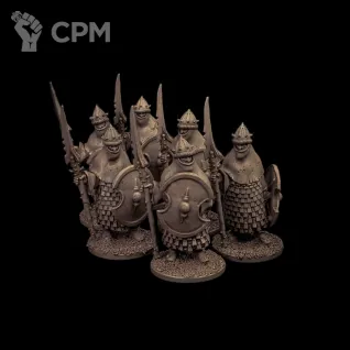 Описание картинки Chaos Spearmen от Орки с наГорки по цене 900руб | Свободный Рынок Миниатюр - СРМ