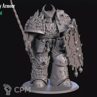 Описание картинки Chaos Lord от MrMetalHorror по цене 350руб | Свободный Рынок Миниатюр - СРМ