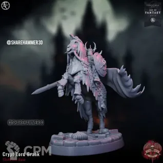 Описание картинки Chaos Lord on Daemonic Mount от MrMetalHorror по цене 700руб | Свободный Рынок Миниатюр - СРМ