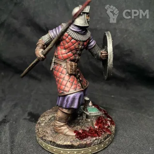 Описание картинки The medieval spearman от @Avdohaprint по цене 3 000руб | Свободный Рынок Миниатюр - СРМ
