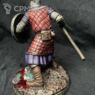 Описание картинки The medieval spearman от @Avdohaprint по цене 3 000руб | Свободный Рынок Миниатюр - СРМ
