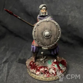 Описание картинки The medieval spearman от @Avdohaprint по цене 3 000руб | Свободный Рынок Миниатюр - СРМ