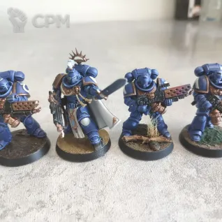 Описание картинки Отряд Space Marine Infernus Marines + Captain от Stann1s по цене 2 000руб | Свободный Рынок Миниатюр - СРМ