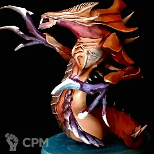 Описание картинки Гидралиск и Рейнор StarCraft от Кира по цене 4 000руб | Свободный Рынок Миниатюр - СРМ