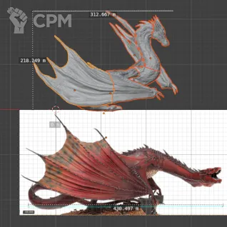 Описание картинки Smaug от Studio Cockatoo по цене 11 000руб | Свободный Рынок Миниатюр - СРМ