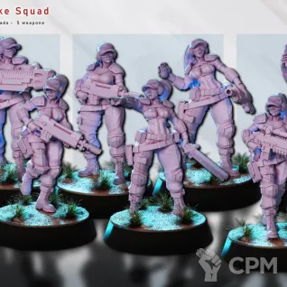 Описание картинки Commandos Strike Squad от PocketSized Prints по цене 1 400руб | Свободный Рынок Миниатюр - СРМ