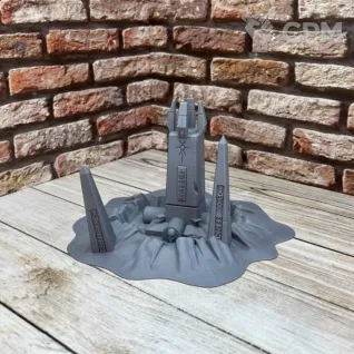 Описание картинки Руины обелиска, Некроны от HellHammer 3D Print по цене 645руб | Свободный Рынок Миниатюр - СРМ