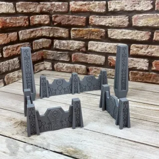 Описание картинки Баррикады, Некроны от HellHammer 3D Print по цене 755руб | Свободный Рынок Миниатюр - СРМ