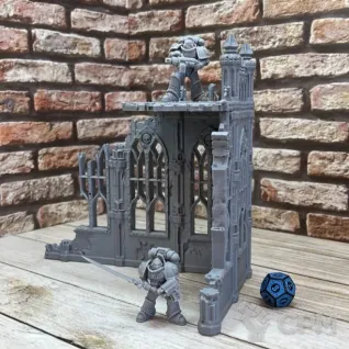 Описание картинки Руины Империума №1 от HellHammer 3D Print по цене 1 300руб | Свободный Рынок Миниатюр - СРМ
