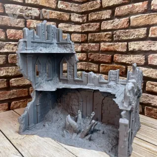 Описание картинки Зараженные руины №9, Тираниды от HellHammer 3D Print по цене 2 000руб | Свободный Рынок Миниатюр - СРМ