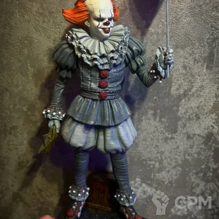 Описание картинки Pennywise / Оно от Yak Evil по цене 18 000руб | Свободный Рынок Миниатюр - СРМ