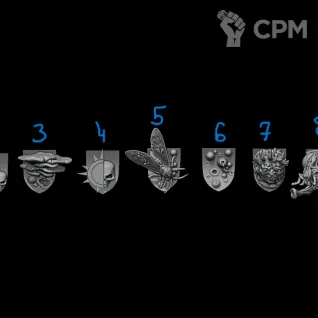 Описание картинки Щитки 1 шт. от Бруталити по цене 30руб | Свободный Рынок Миниатюр - СРМ