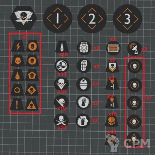 Описание картинки Токены для Kill Team от WebWay 3D по цене 2 680руб | Свободный Рынок Миниатюр - СРМ