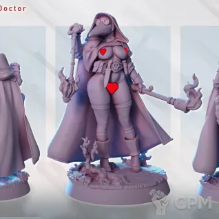 Описание картинки Plague Doctor Malvora от PocketSized Prints по цене 200руб | Свободный Рынок Миниатюр - СРМ