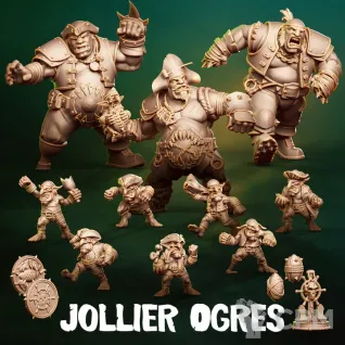Описание картинки Jollier Ogres Part 1 от 3Д-Печка по цене 1 200руб | Свободный Рынок Миниатюр - СРМ