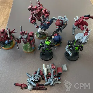 Описание картинки Tau Empire Crisis Team от ArtyomKosh по цене 6 000руб | Свободный Рынок Миниатюр - СРМ
