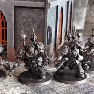 Описание картинки Chaos Terminator Squad - Wolf Guard Terminators от Soroka по цене 900руб | Свободный Рынок Миниатюр - СРМ