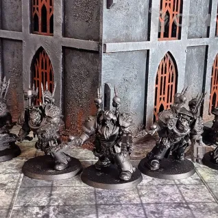 Описание картинки Chaos Terminator Squad - Wolf Guard Terminators от Soroka по цене 900руб | Свободный Рынок Миниатюр - СРМ